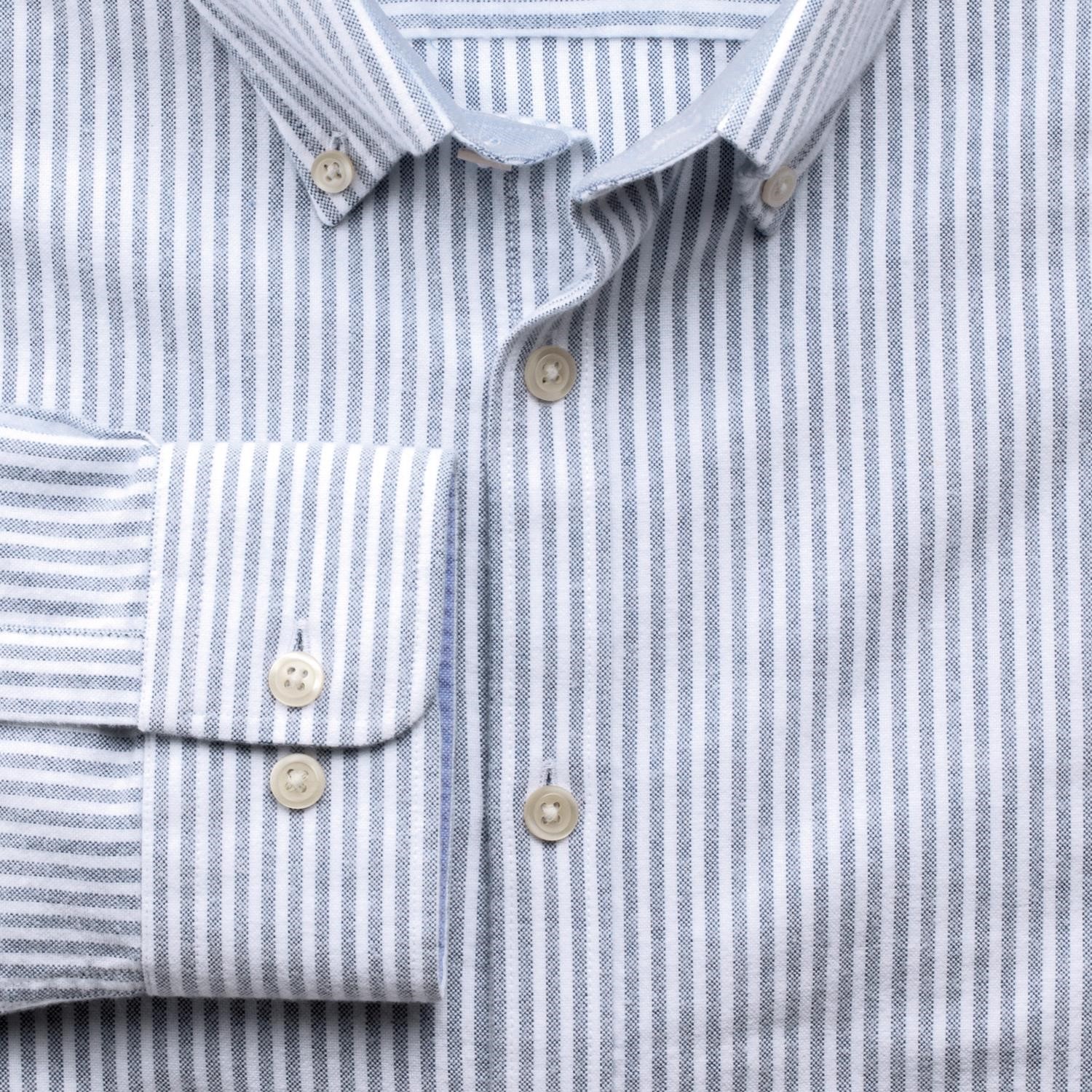 LIght blue stripe Men's oxford shirt - Style 44802